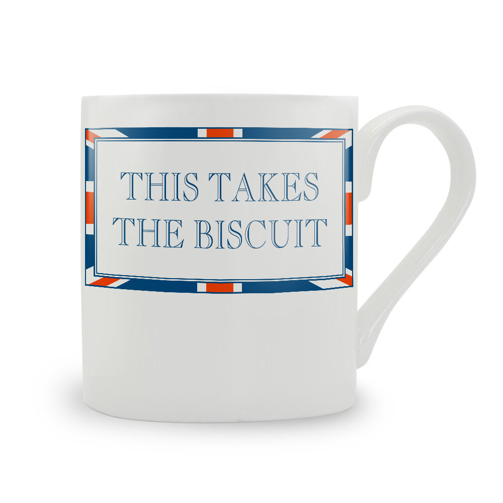 Terribly British This Takes The Biscuit Bone China Mug