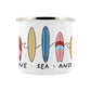 By The Seaside - Sunshine Sea And Surf Enamel Mug
