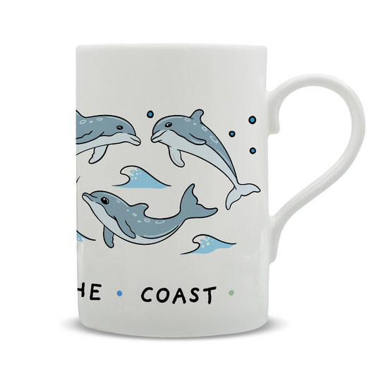 By The Seaside - Happiest By The Coast Tall Mug