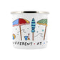 By The Seaside - Life Is Different At The Beach Enamel Mug