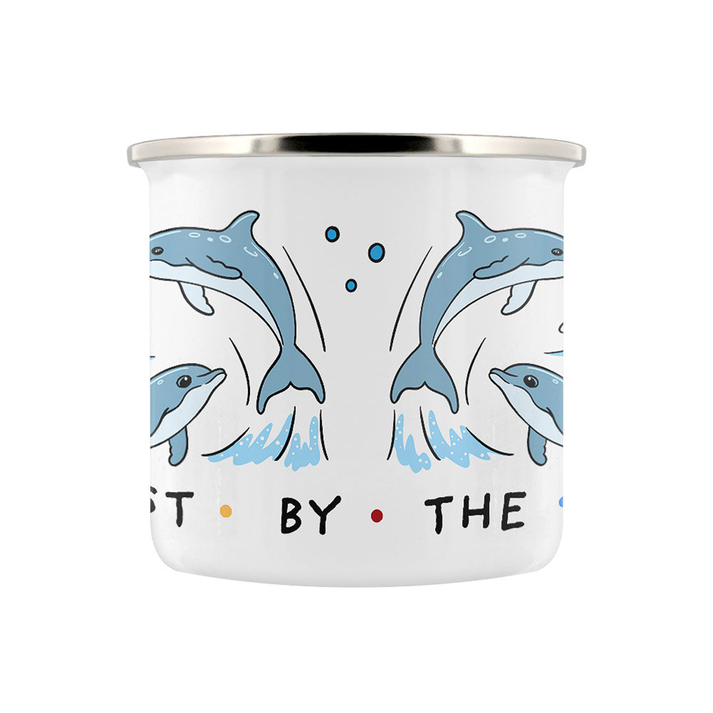 By The Seaside - Happiest By The Coast Enamel Mug