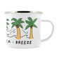 By The Seaside - Palm Trees & Open Breeze Enamel Mug
