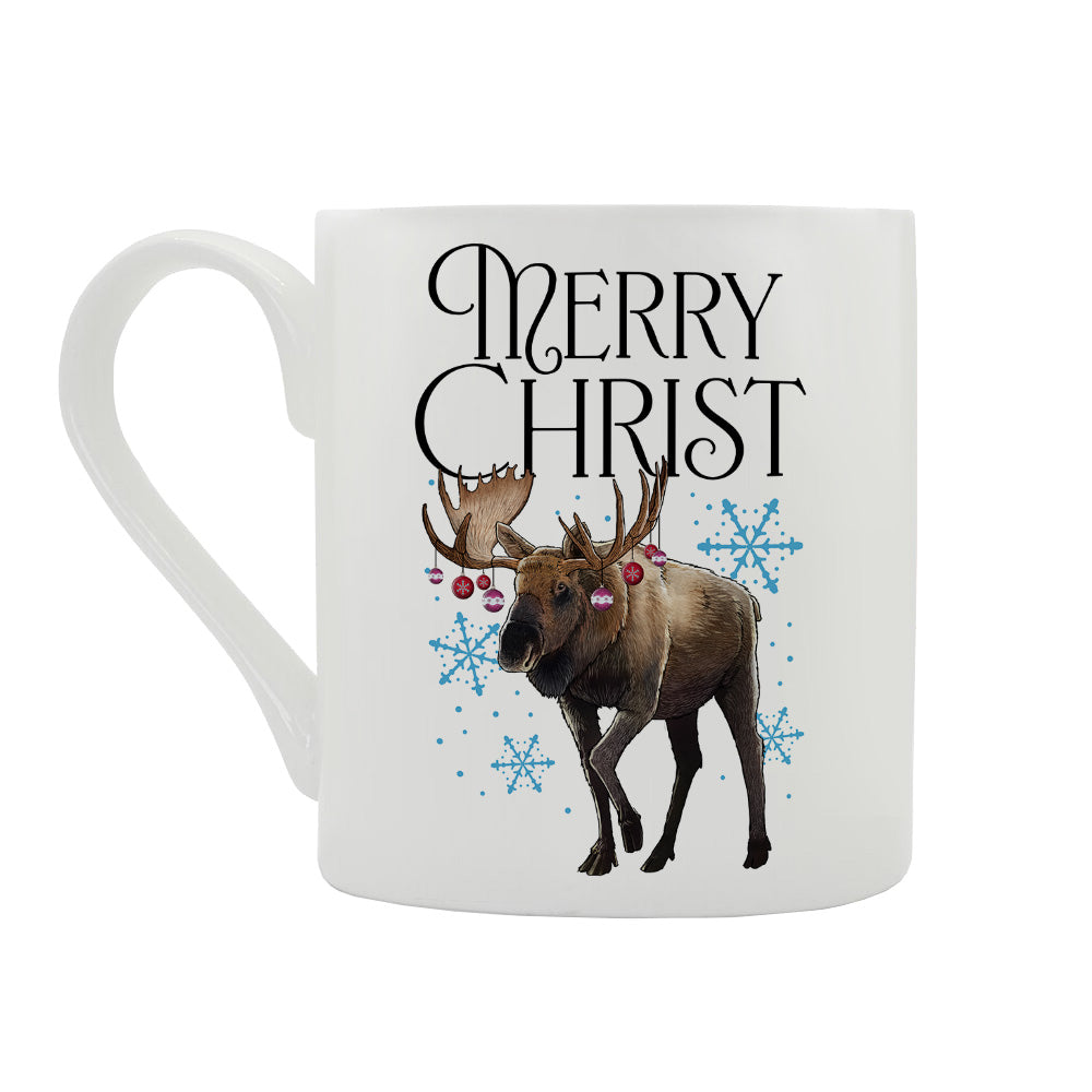 Wild Giggles Merry Christmoose Bone China Mug