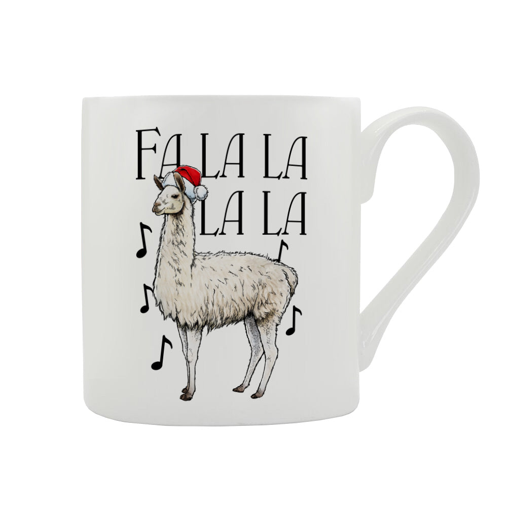 Wild Giggles Fa-La-La-La-La Llama Bone China Mug