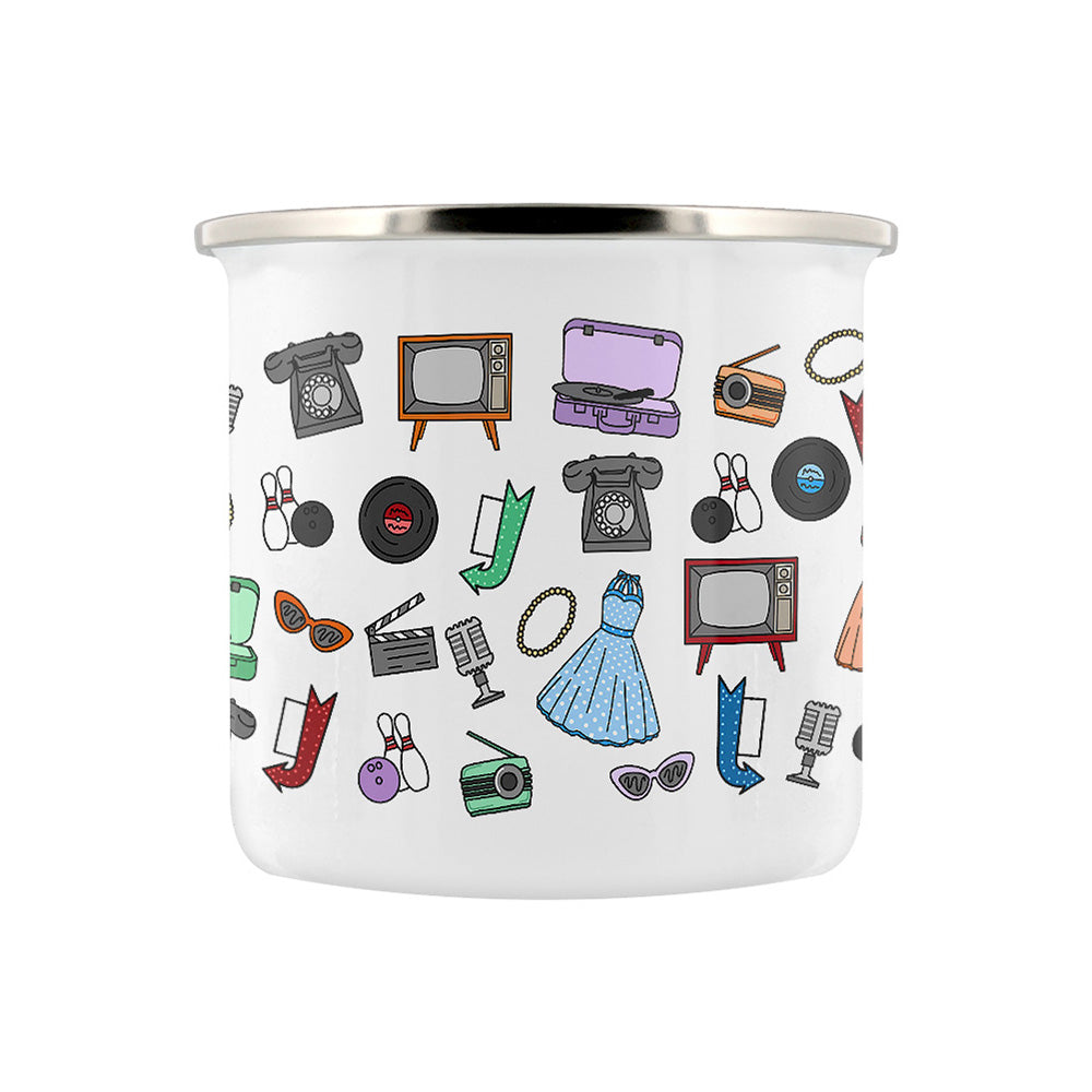Take Me Back To The 50s Enamel Mug