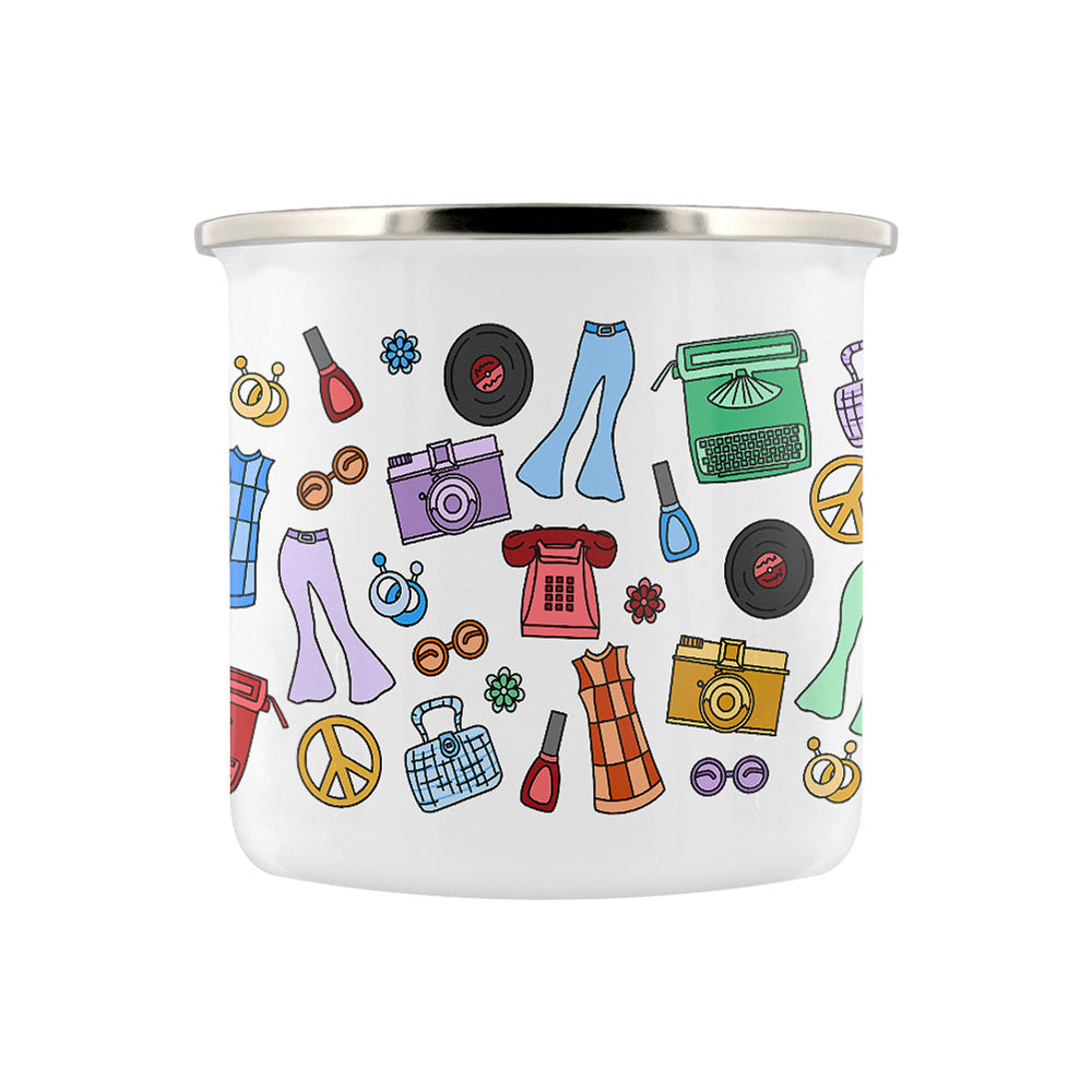 Take Me Back To The 60s Enamel Mug