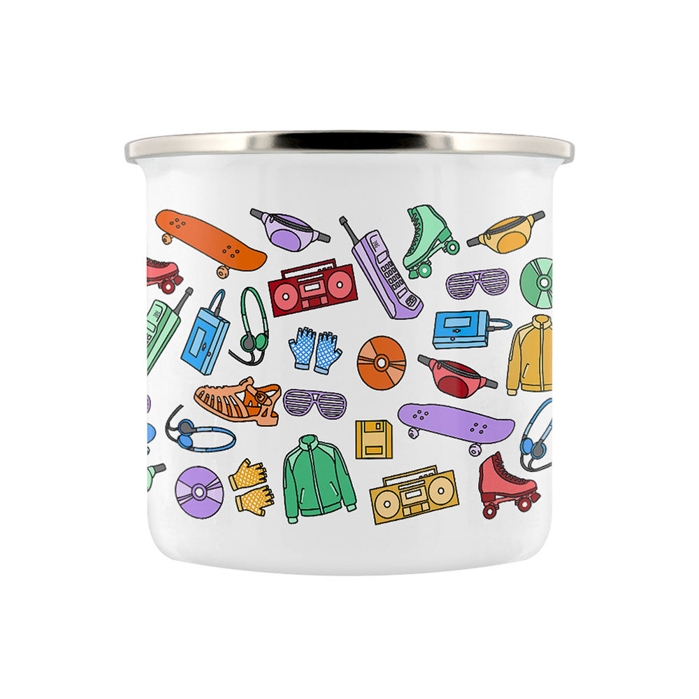 Take Me Back To The 80s Enamel Mug