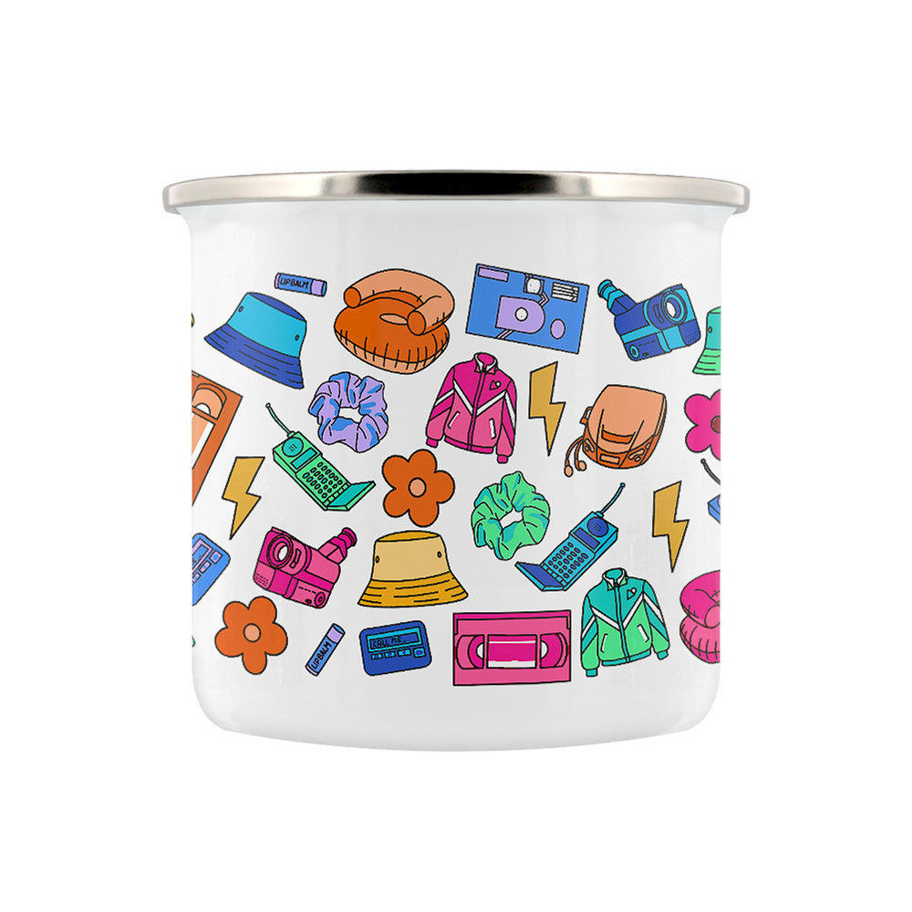 Take Me Back To The 90s Enamel Mug