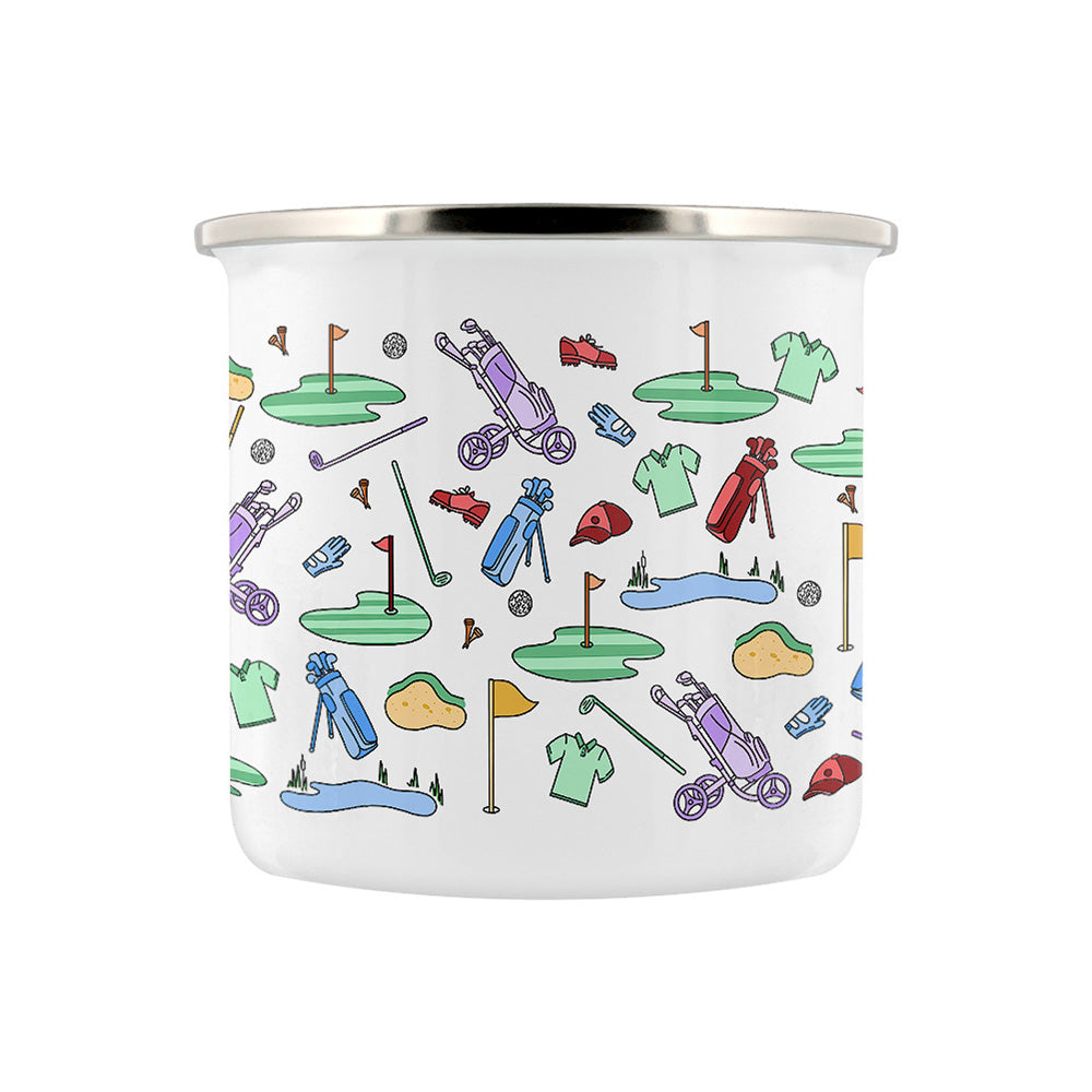 Take Me Back To The Golf Course Enamel Mug