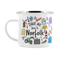 Take Me Back To Norfolk Enamel Mug