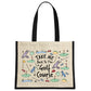 Take Me Back To The Golf Course Cream & Black Jute Bag