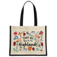 Take Me Back To The Highlands Cream & Black Jute Bag