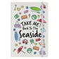 Take Me Back To The Seaside Cream A5 Hard Cover Notebook