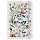 Take Me Back To Cornwall Cream A5 Hard Cover Notebook