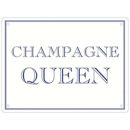 Champagne Queen Mini Tin Sign