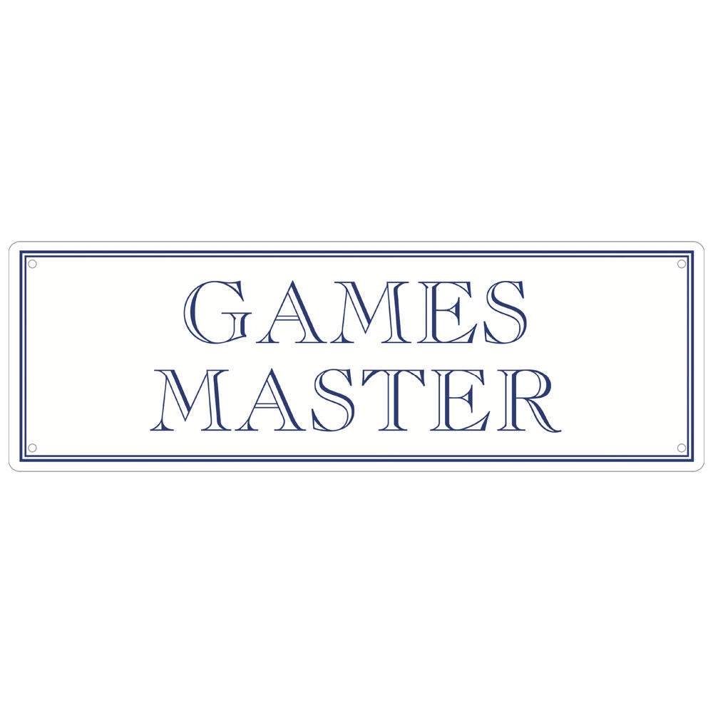 Games Master Slim Tin Sign