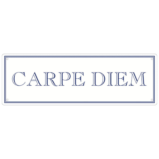 Carpe Diem Slim Tin Sign