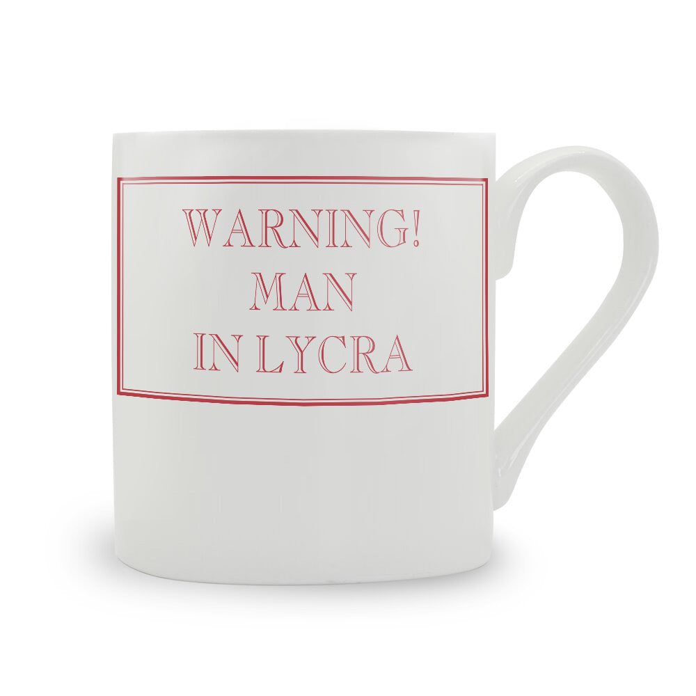 Warning! Man In Lycra Mug