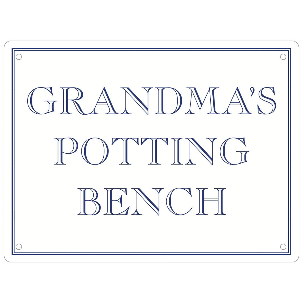 Grandma’s Potting Bench Mini Tin Sign