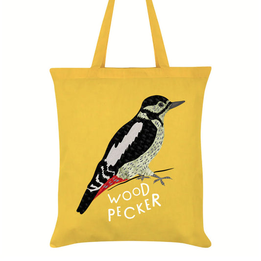 Woodpecker Yellow Tote Bag