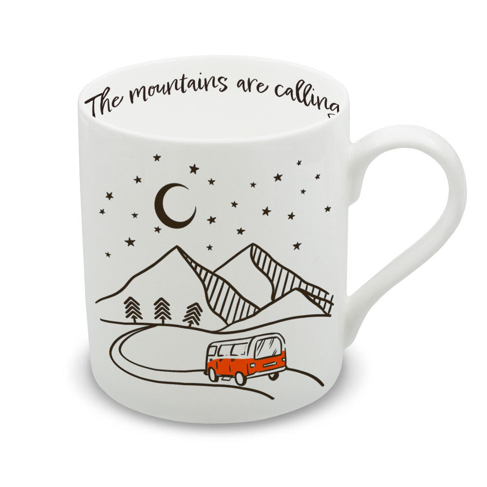 Out & About - The Mountains Are Calling Standard Mug - 250ml