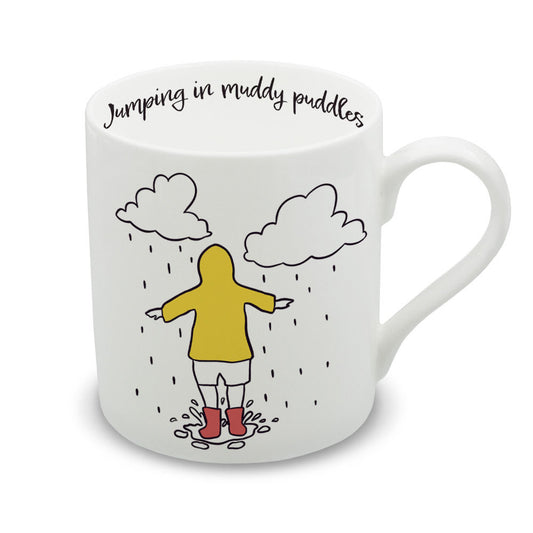 Out & About - Jumping In Muddy Puddles Standard Mug - 250ml
