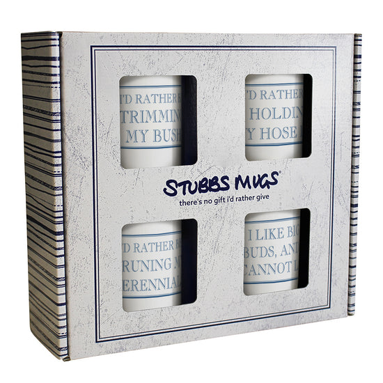 Garden Humour 250ml Mug Gift Set - 4 Pack