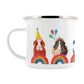 IzziRainey Rainbow Guinea Pig Enamel Mug