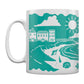 Etched In Nature - By The Seaside Block (Turquoise) Print Sublimation Mug