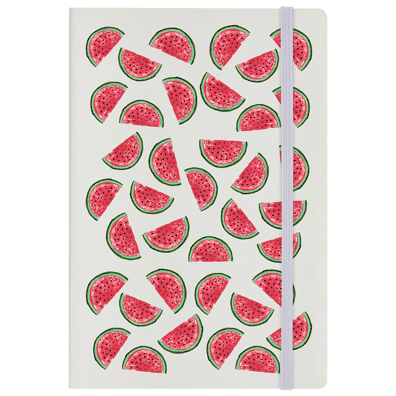 IzziRainey Watermelons Cream A5 Hard Cover Notebook