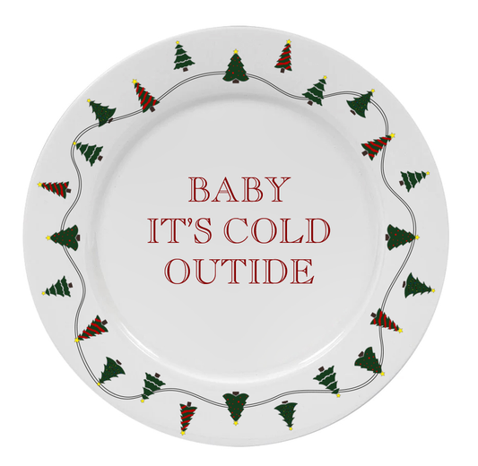 Baby It's Cold Outside Plate