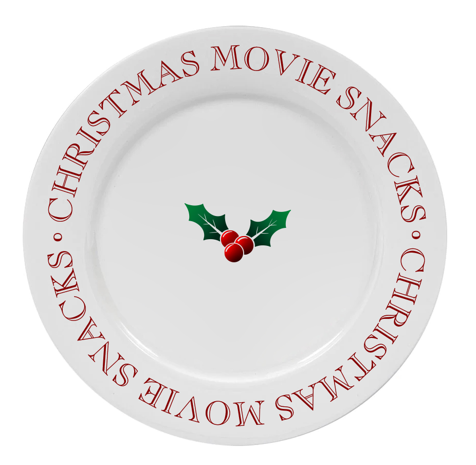 Christmas Movie Snacks Plate