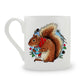 Christmas Wreath Squirrel Bone China Mug