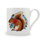 Christmas Wreath Squirrel Bone China Mug
