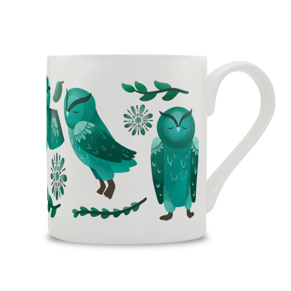 Maple & Twig Owl Bone China Mug