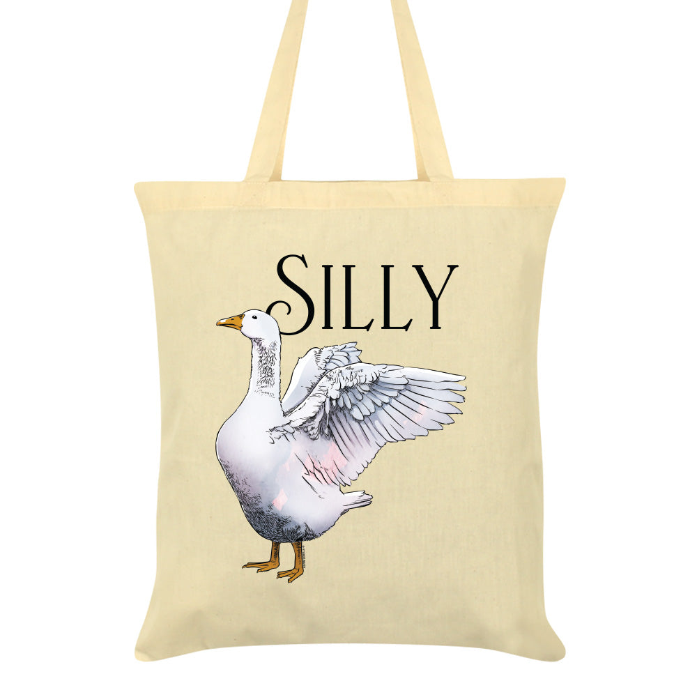 Wild Giggles Silly Goose Cream Tote Bag