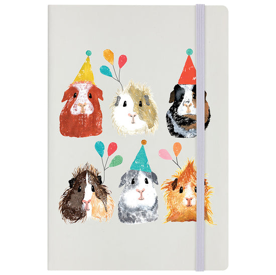 IzziRainey Party Guinea Pig Cream A5 Notebook