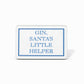 Gin, Santa's Little Helper Magnet