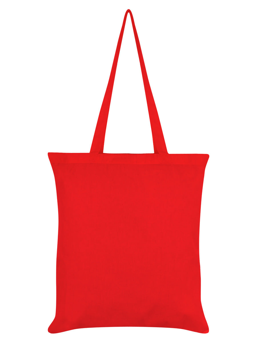Blue Tit Red Tote Bag