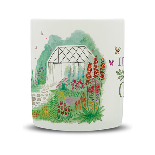 Greenhouse Watercolour Large Bone China Mug - 350ml