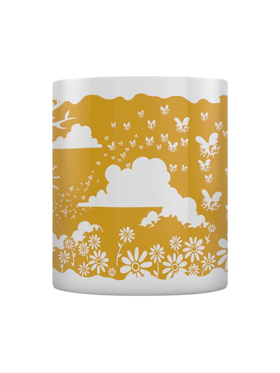 Etched In Nature - A Hive Of Bees Block (Yellow) Print Sublimation Mug