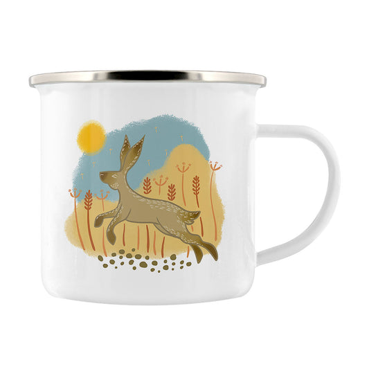 Moon Gazing Hares - Summer Run Enamel Mug