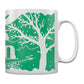Etched In Nature - Camping Under The Stars Block (Green) Print Sublimation Mug