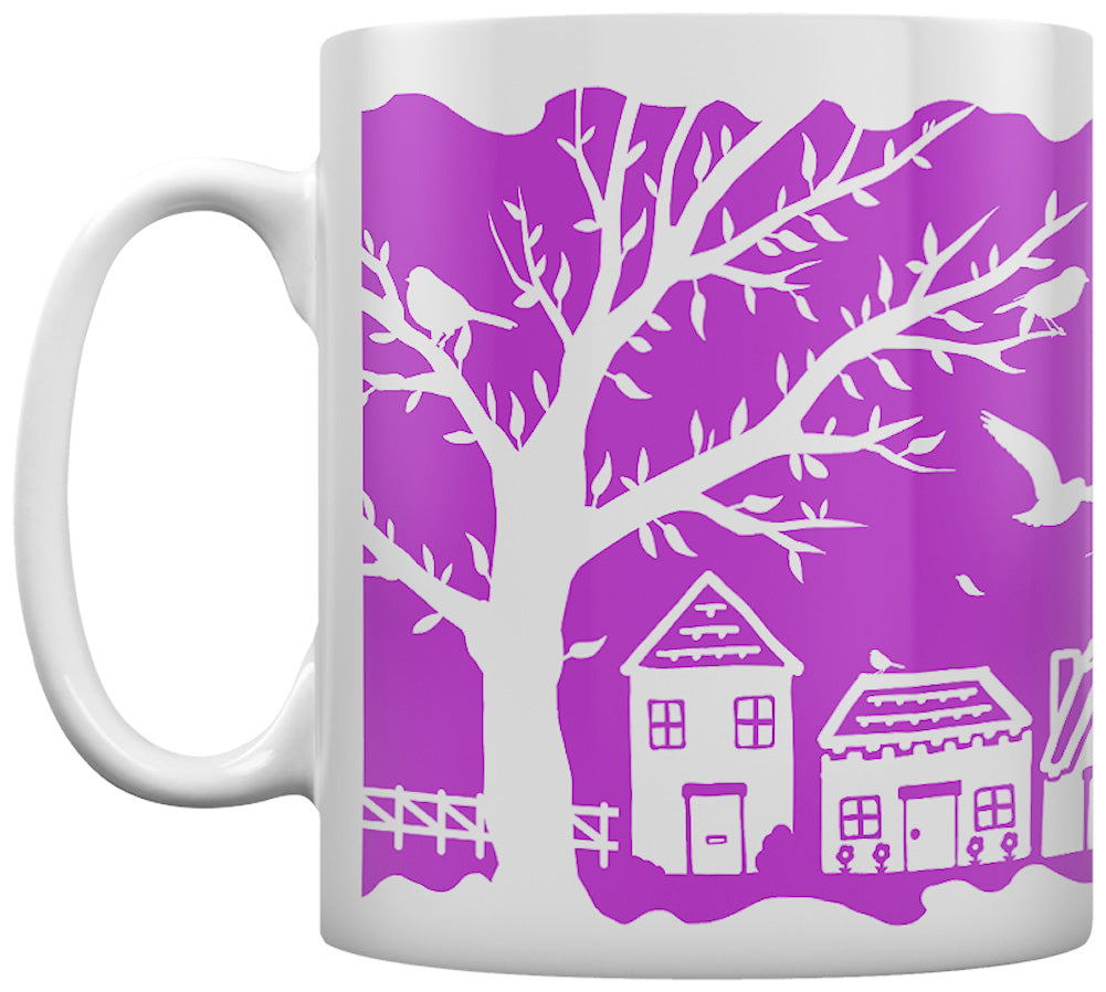 Etched In Nature - Country Living Block (Pink) Print Sublimation Mug