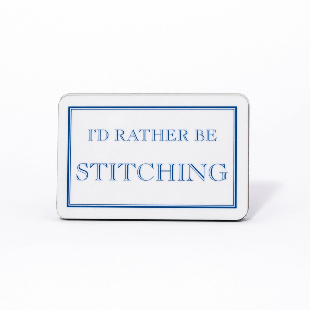 I'd Rather Be Stitching Magnet
