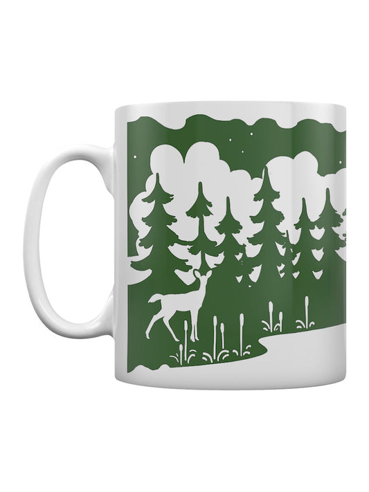 Etched In Nature - In The Woods Block (Dark Green) Print Sublimation Mug