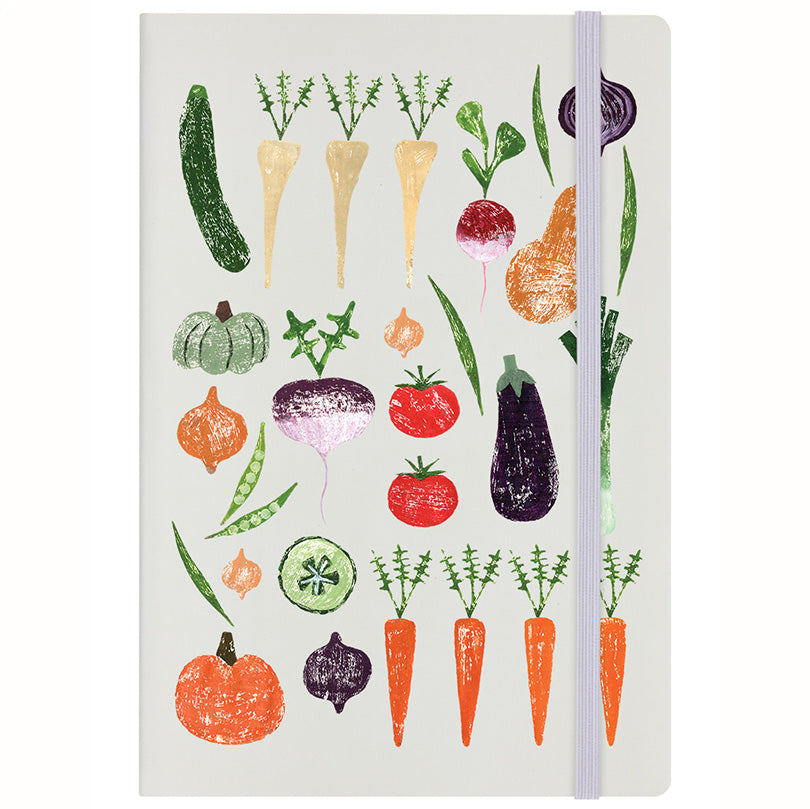 IzziRainey Vegetable Patch Cream A5 Notebook