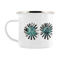 IzziRainey Black Dandelion Enamel Mug