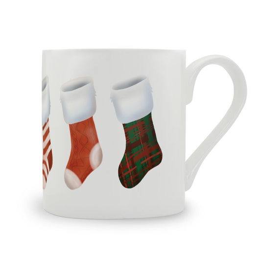 Stockings Large Bone China Mug - 350ml