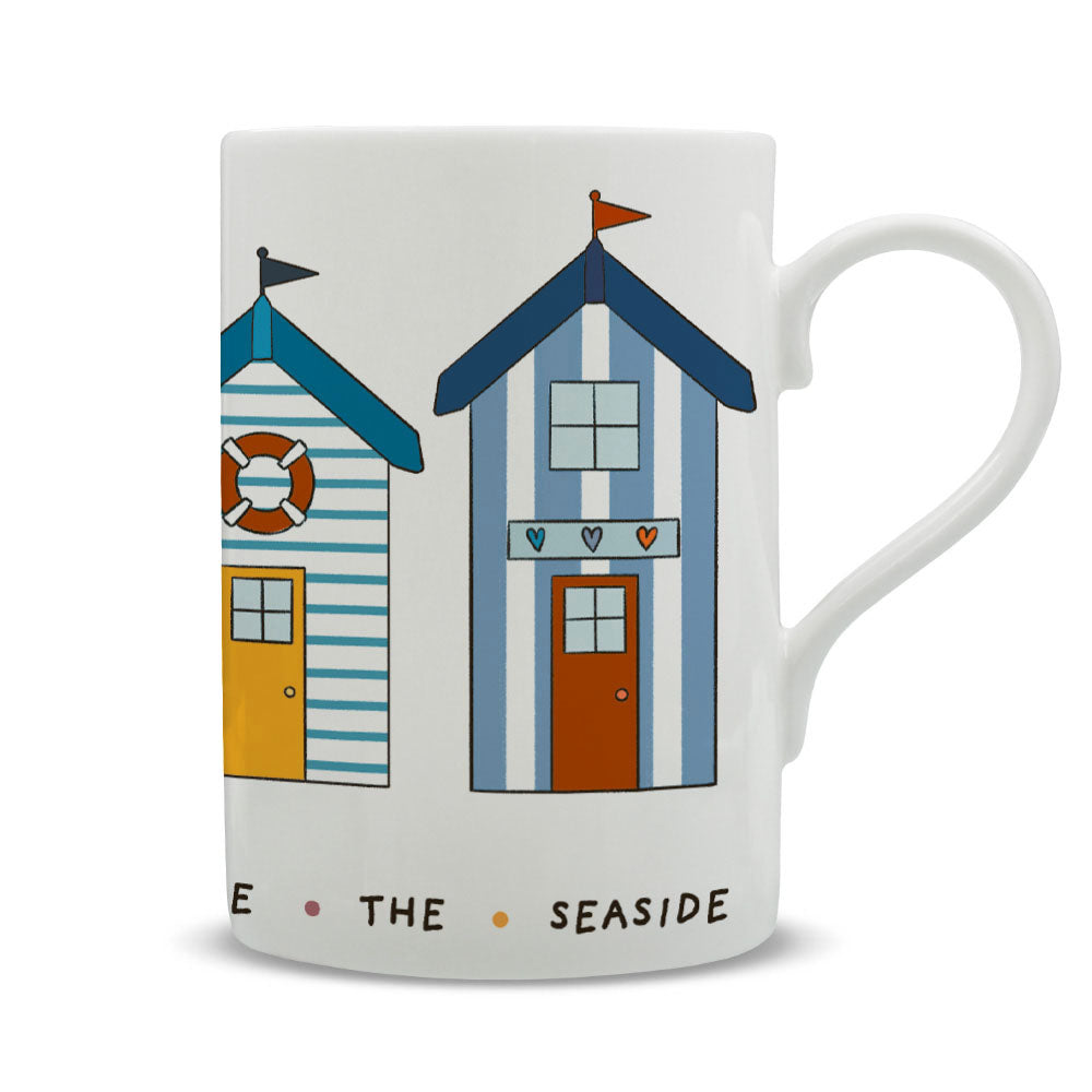 By The Seaside - Beach Huts - Oh I Do Like To Be Beside The Seaside Tall Mug
